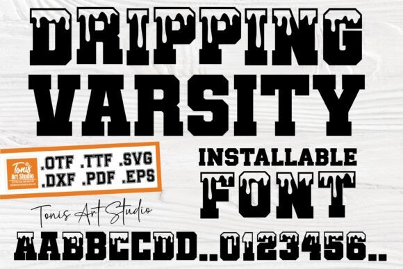 Ab Dripping Varsity: The Ultimate Sports Vibe Font for Creative Projects