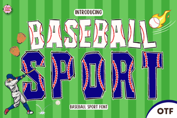 Baseball Sport Font: A Dynamic Choice for Athletic Design