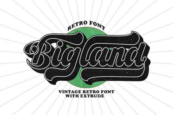 Bigland Retro: A Bold Statement in Urban Retro Typography