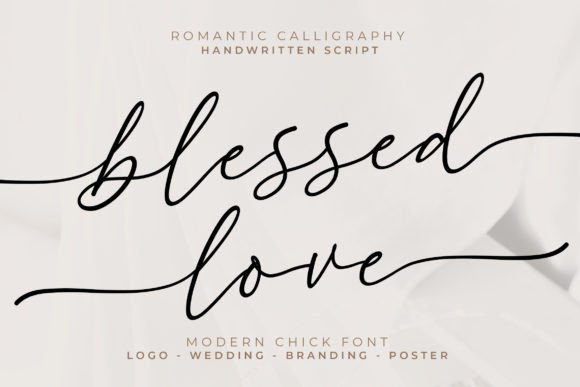 Blessed Love: A Script Font for Elegant Design