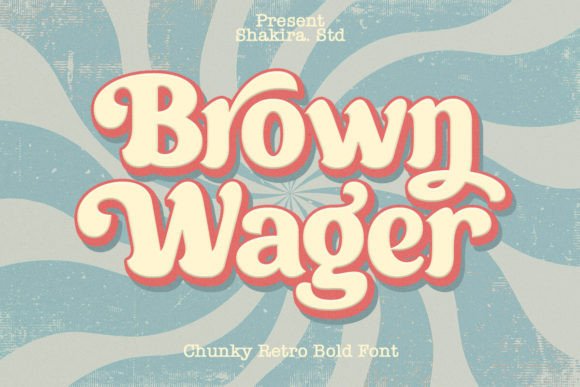 Brown Wager: The Chunky Bold Retro Serif Font with Unique Character