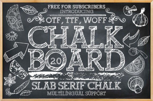 Chalkboard 2.0: A Stylish Slab Serif with a Chalky Twist