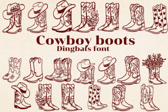 Cowboy Boots Font: A Western Twist on Typography