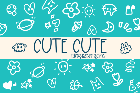 Cute Cute and Cute Cute: A Sketch-Style Dingbats Font for Creative Projects