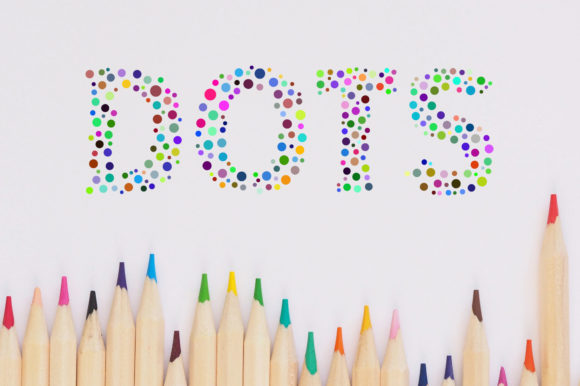 Dots and Dots: A Unique Dotted Letters Color Font for Creative Projects