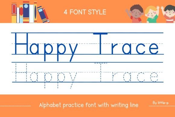Happy Trace: A Creative Educational Font