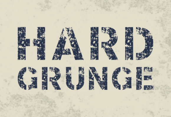 Hard Grunge: A Bold Statement in Typography