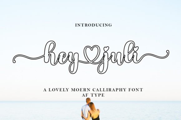 Hey Juli Outline: Elegant Handwritten Style