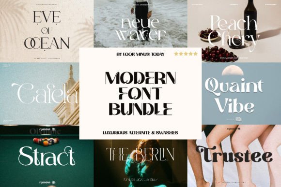 Modern Bundles: A Comprehensive Collection of 8 High-Quality Fonts