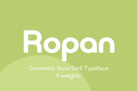 Ropan: A Modern Geometric Sans-Serif Font for Every Design Need