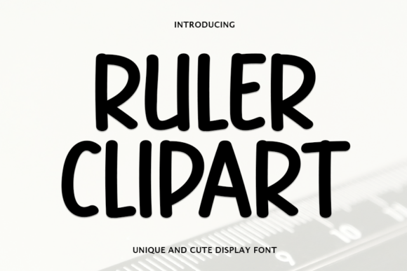 Ruler Clipart: A Modern Handwritten Font for Creative Projects