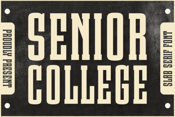 Senior College: A Bold Statement in Typography