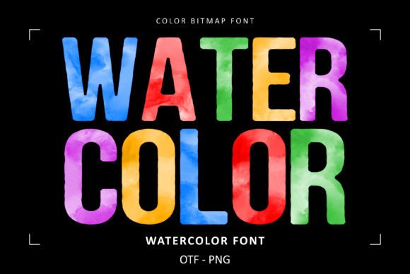 Watercolor Collection: 6 Eye-Catching and Sweet Color Fonts for Creative Projects