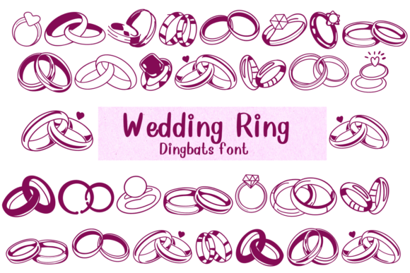 Wedding Ring: A Romantic Font for Creative Projects